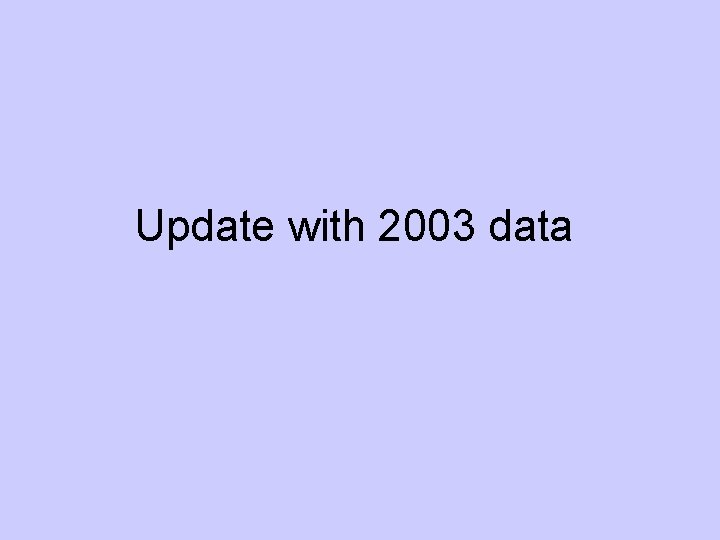 Update with 2003 data 