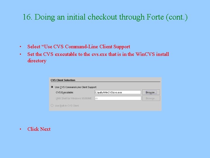 Configuring Sourceforges Cvs To Work With Forte 3