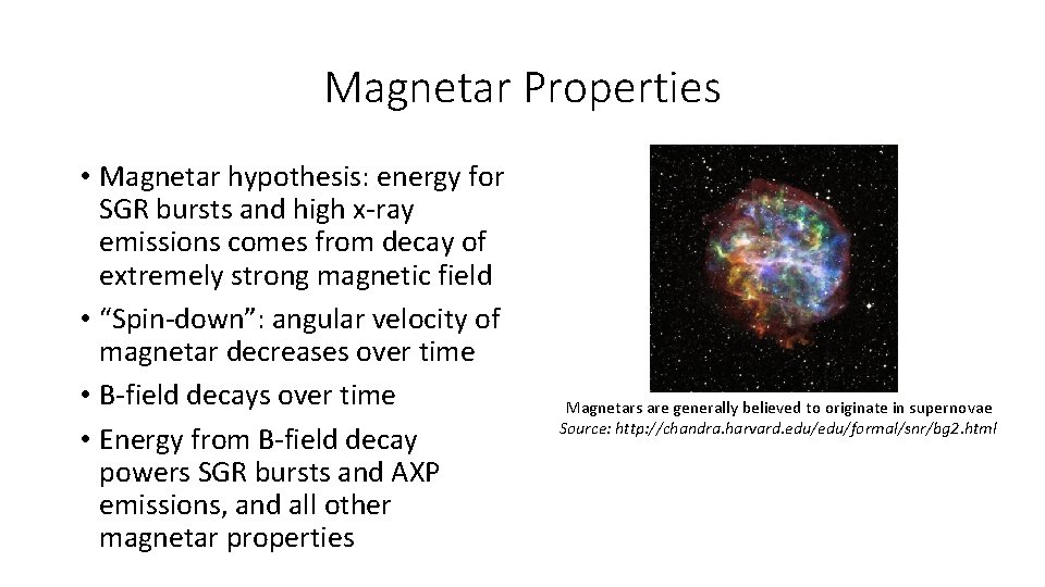Magnetars Jared Filseth What is a Magnetar Type