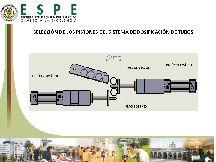 SELECCIÓN DE LOS PISTONES DEL SISTEMA DE DOSIFICACIÓN DE TUBOS 