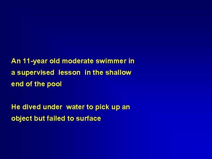 An 11 -year old moderate swimmer in a supervised lesson in the shallow end An 11 -year old moderate swimmer in a supervised lesson in the shallow end