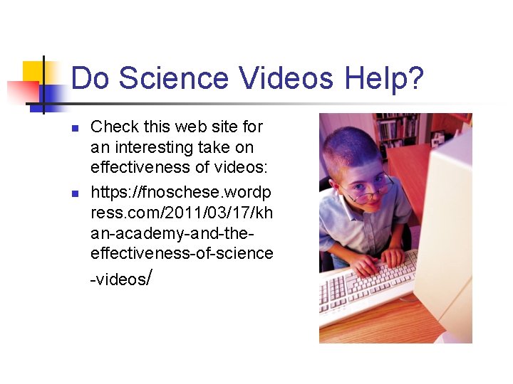 Helping to Dispel Misconceptions in Science The Conceptual