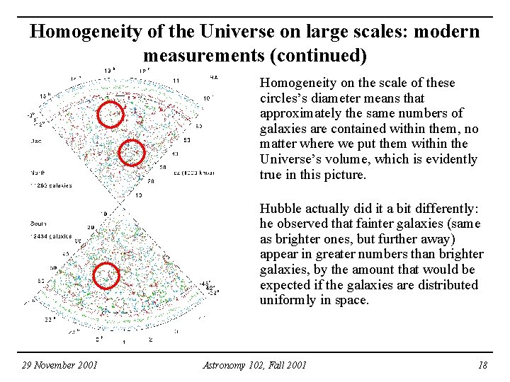 Homogeneity of the Universe on large scales: modern measurements (continued) Homogeneity on the scale Homogeneity of the Universe on large scales: modern measurements (continued) Homogeneity on the scale