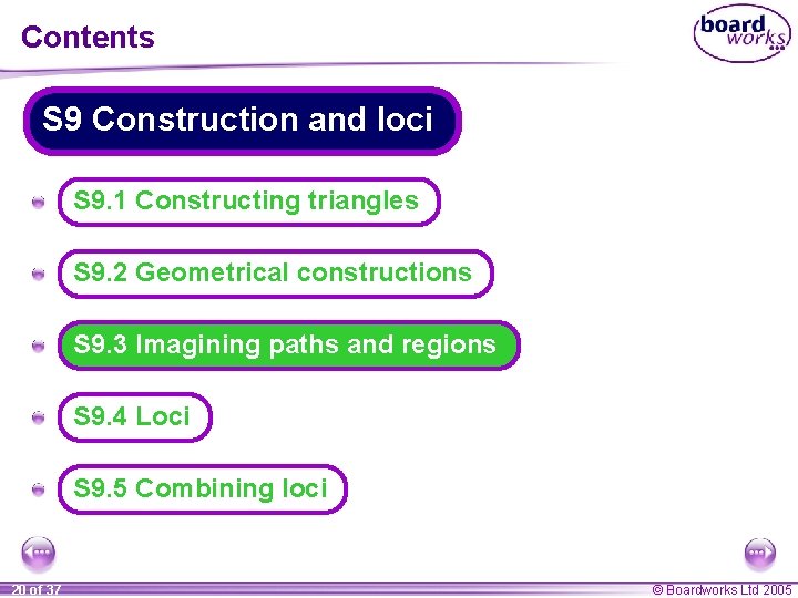 Contents S 9 Construction and loci A S 9. 1 Constructing triangles A S