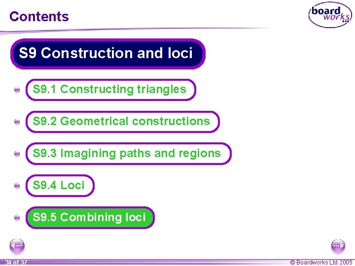 Contents S 9 Construction and loci A S 9. 1 Constructing triangles A S