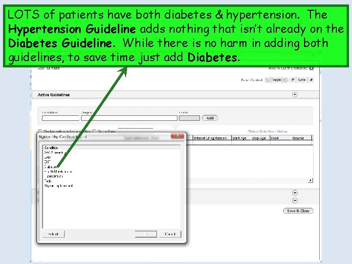 LOTS of patients have both diabetes & hypertension. The Hypertension Guideline adds nothing that