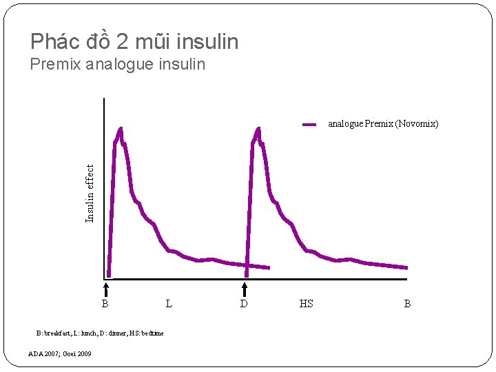 Phác đồ 2 mũi insulin Premix analogue insulin Insulin effect analogue Premix (Novomix) B