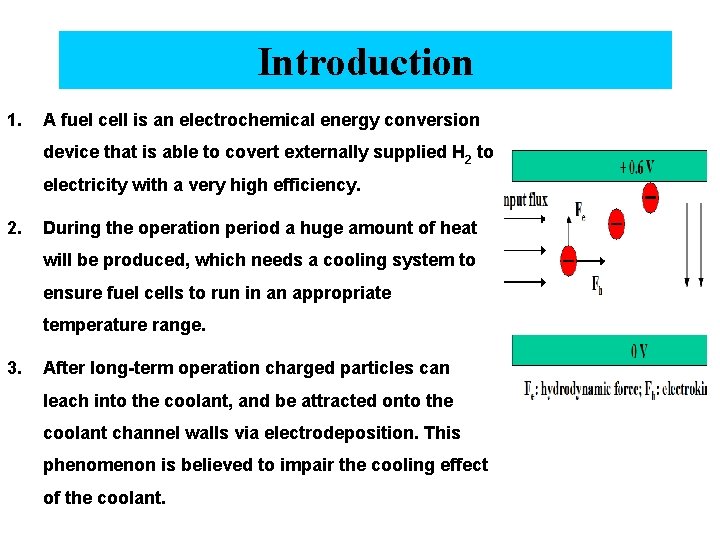 Introduction 1. A fuel cell is an electrochemical energy conversion device that is able