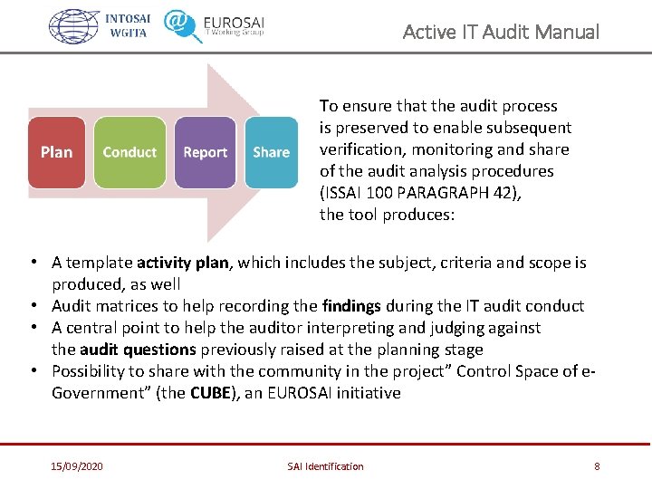 Active IT Audit Manual To ensure that the audit process is preserved to enable