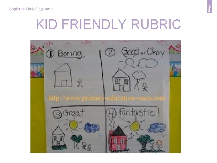 Anglistics Study Programme KID FRIENDLY RUBRIC 