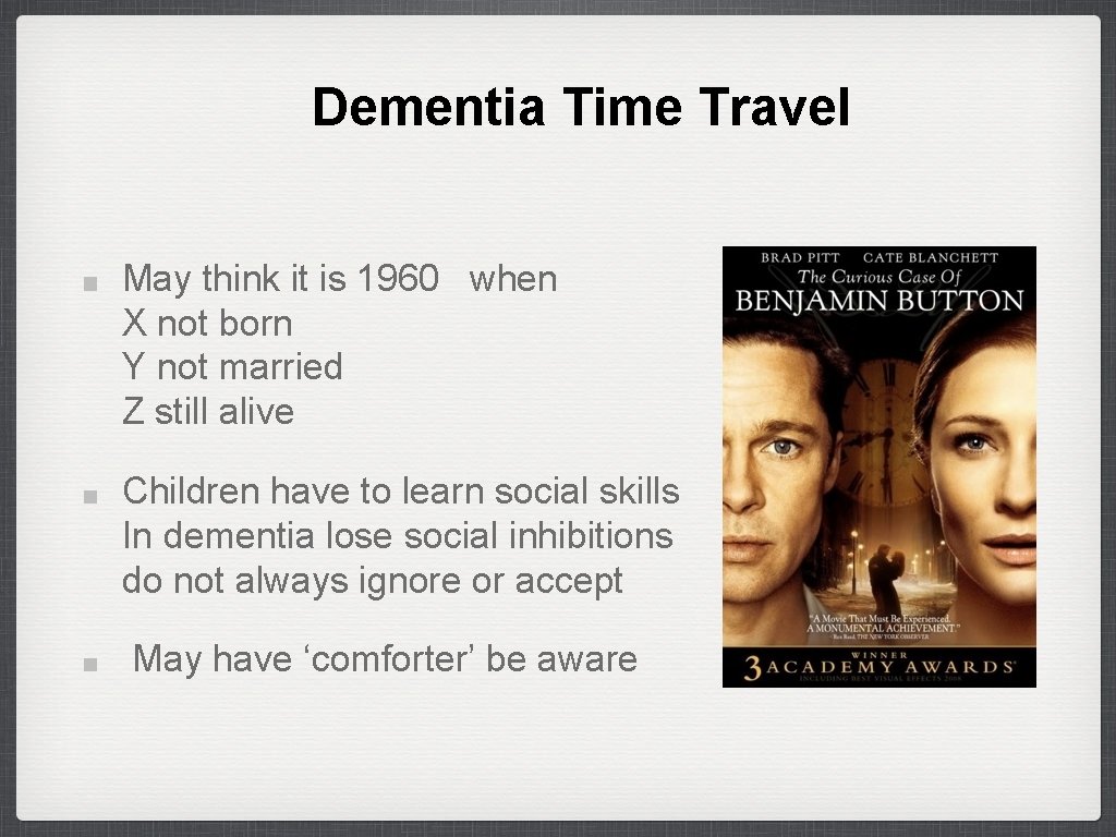Dementia A Privilege 1 Types of Dementia Alzheimers