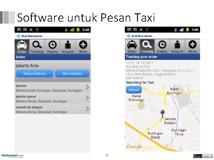 Software untuk Pesan Taxi 20 