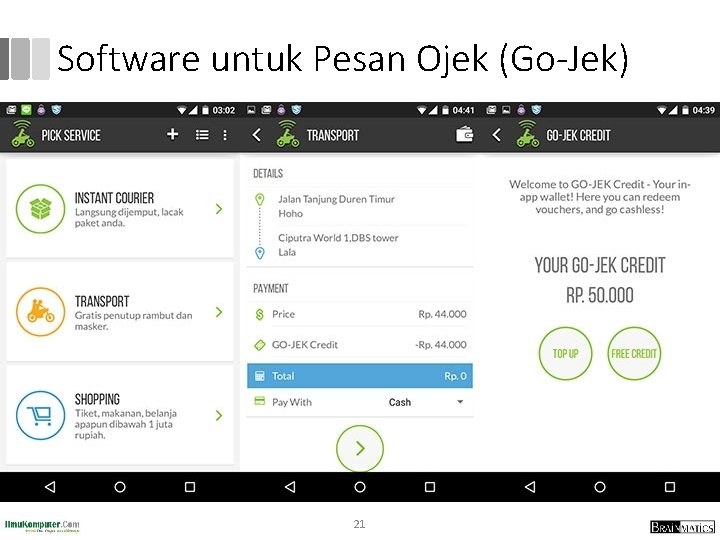 Software untuk Pesan Ojek (Go-Jek) 21 