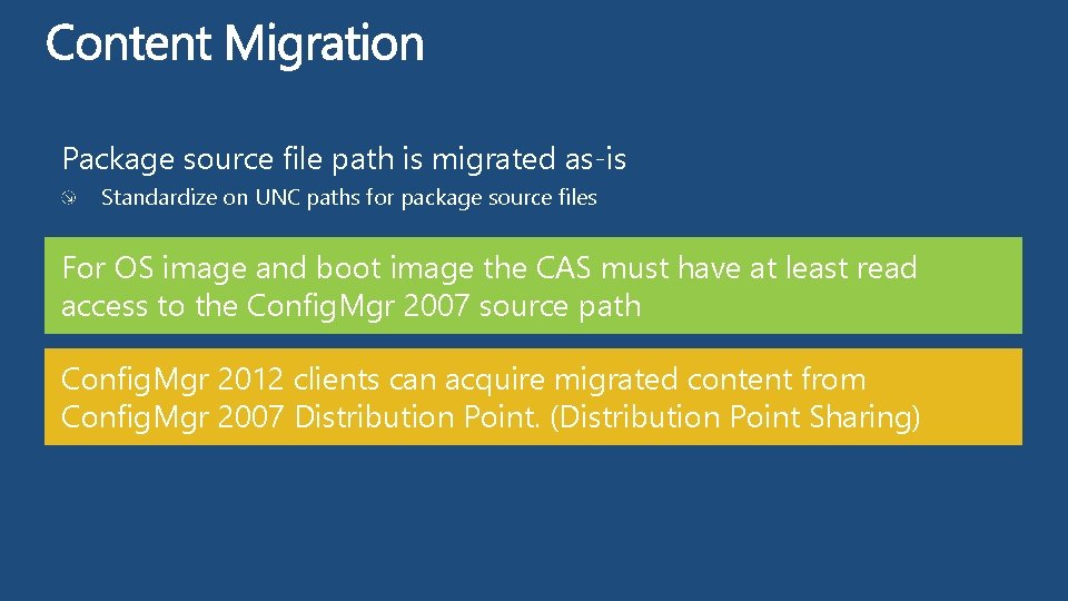 Package source file path is migrated as-is Standardize on UNC paths for package source