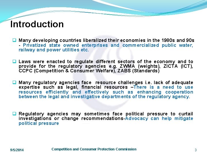 Introduction q Many developing countries liberalized their economies in the 1980 s and 90