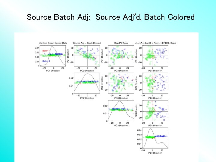 Source Batch Adj: Source Adj’d, Batch Colored 