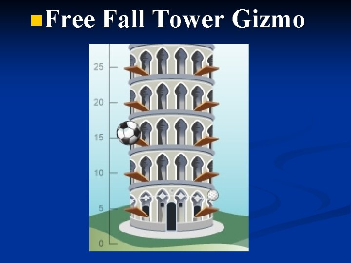 n. Free Fall Tower Gizmo 