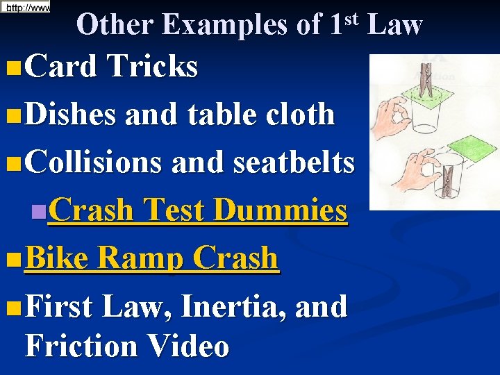 Other Examples of st 1 n Card Tricks n Dishes and table cloth n