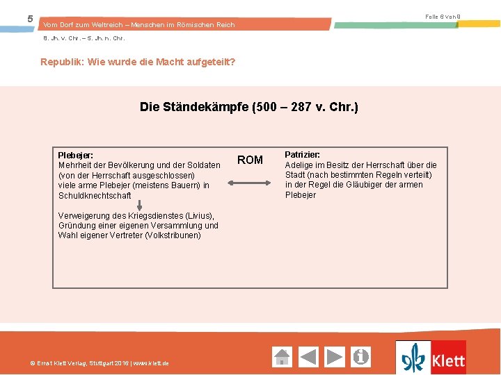 5 Folie 6 von 9 Vom Dorf zum Weltreich – Menschen im Römischen Reich