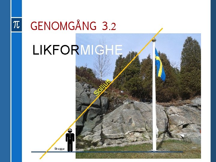 GENOMGÅNG 3. 2 So llju s LIKFORMIGHE T Skugga 