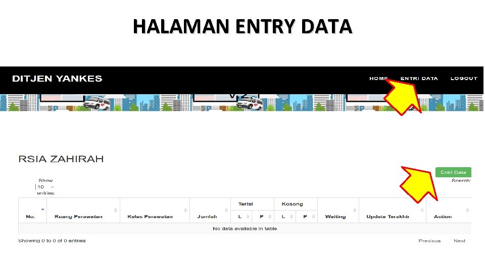 HALAMAN ENTRY DATA 