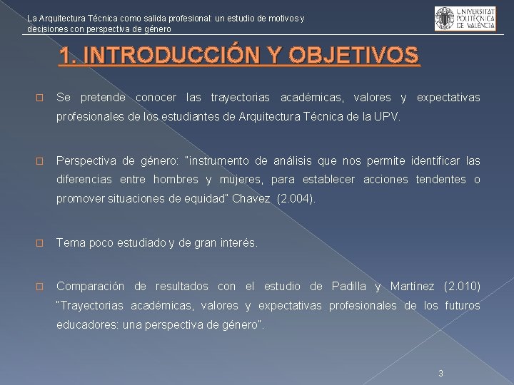 La Arquitectura Técnica como salida profesional: un estudio de motivos y decisiones con perspectiva