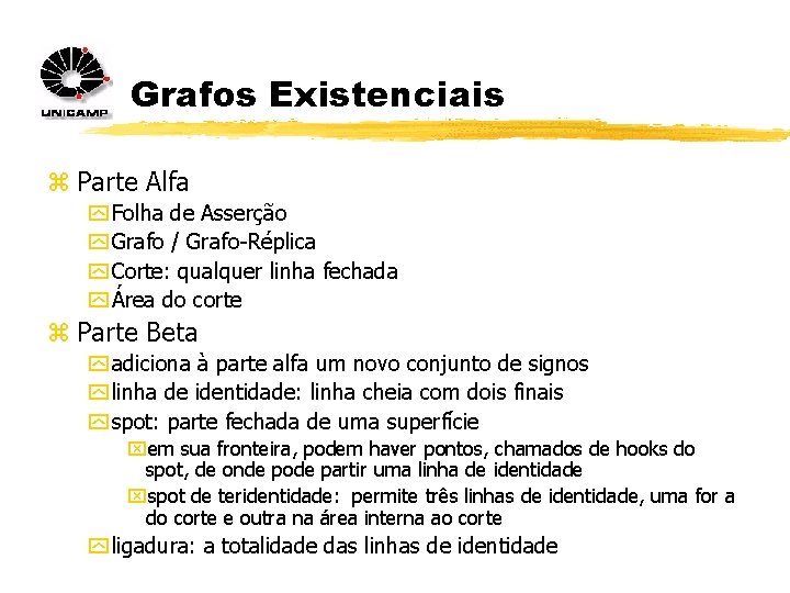 Grafos Existenciais z Parte Alfa y Folha de Asserção y Grafo / Grafo-Réplica y Grafos Existenciais z Parte Alfa y Folha de Asserção y Grafo / Grafo-Réplica y