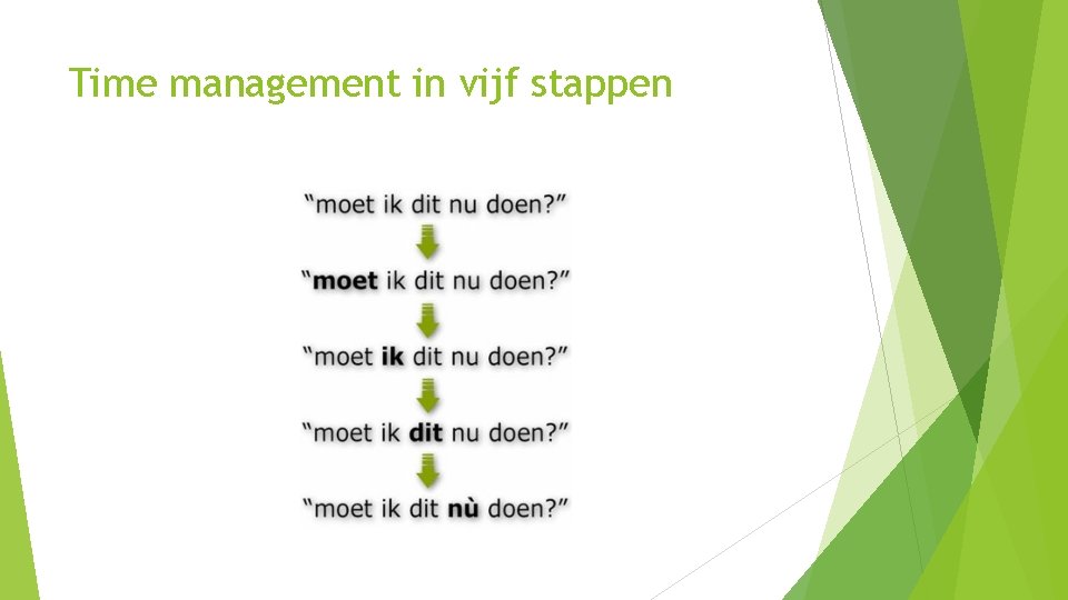Time management in vijf stappen 