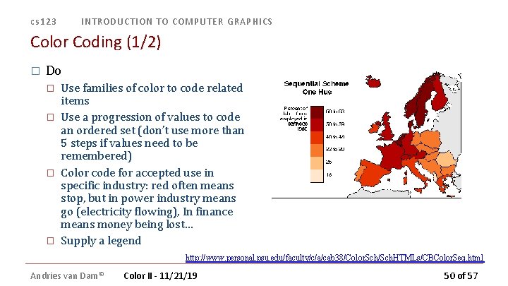 cs 123 INTRODUCTION TO COMPUTER GRAPHICS Color Coding (1/2) � Do � � Use cs 123 INTRODUCTION TO COMPUTER GRAPHICS Color Coding (1/2) � Do � � Use