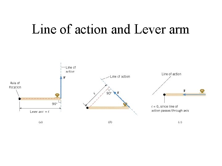 Line of action and Lever arm 