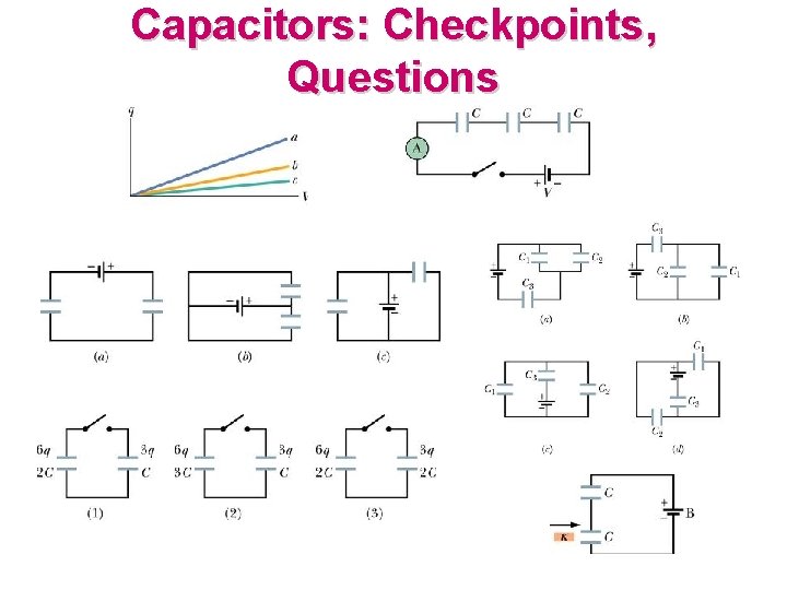 Capacitors: Checkpoints, Questions 