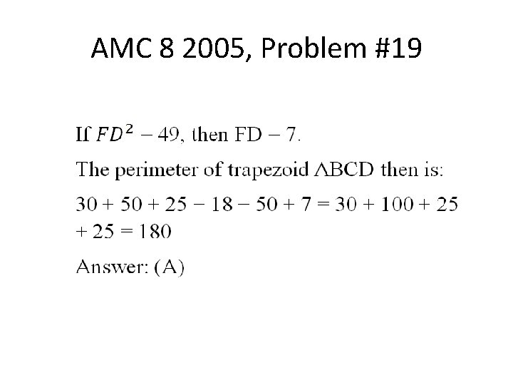 AMC 8 2005, Problem #19 
