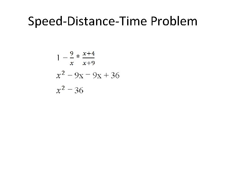 Speed-Distance-Time Problem 