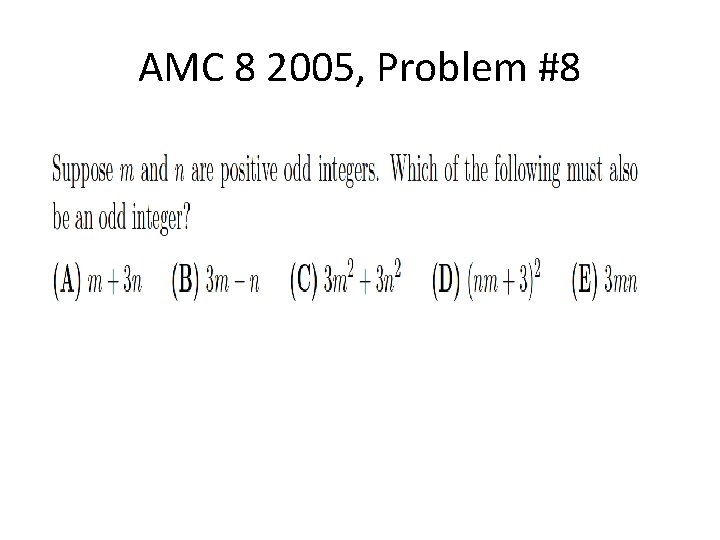 AMC 8 2005, Problem #8 