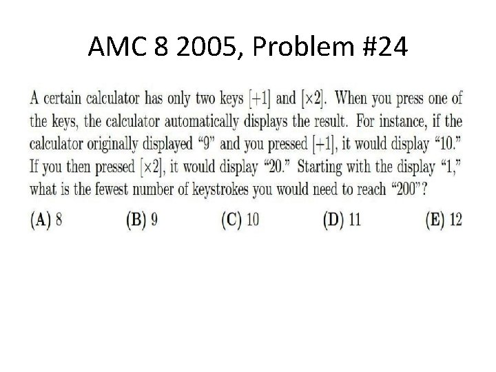 AMC 8 2005, Problem #24 