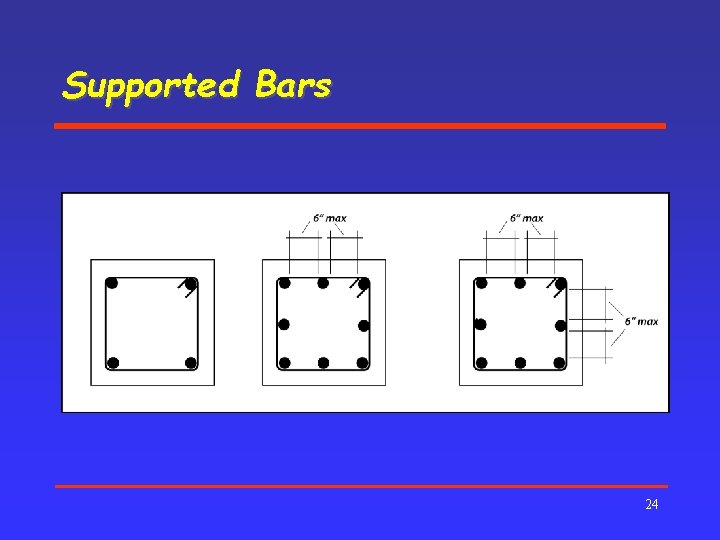 Supported Bars 24 