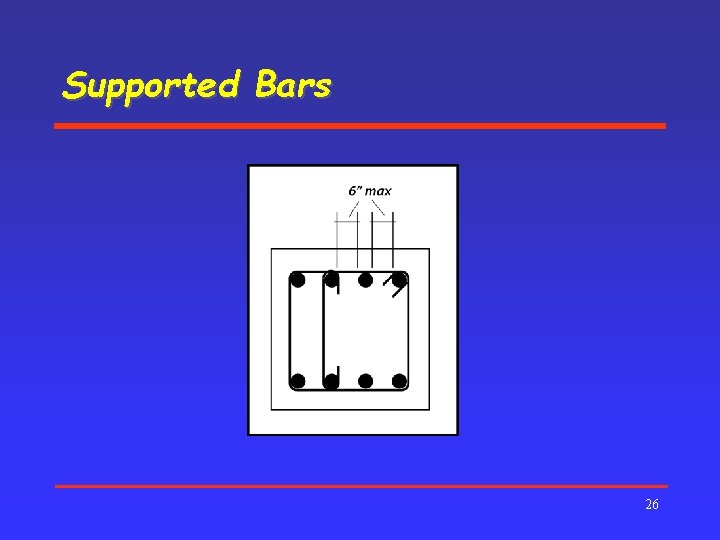 Supported Bars 26 