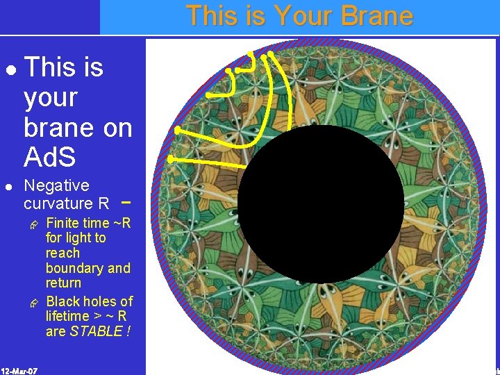 This is Your Brane l l This is your brane on Ad. S Negative This is Your Brane l l This is your brane on Ad. S Negative