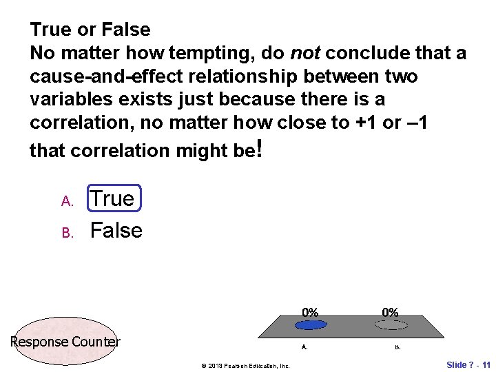 True or False No matter how tempting, do not conclude that a cause-and-effect relationship