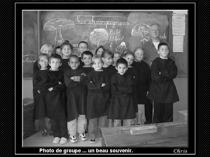 Photo de groupe. . . un beau souvenir. 