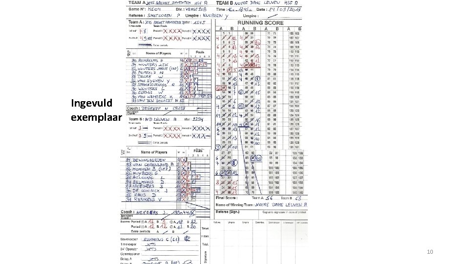 Ingevuld exemplaar 10 
