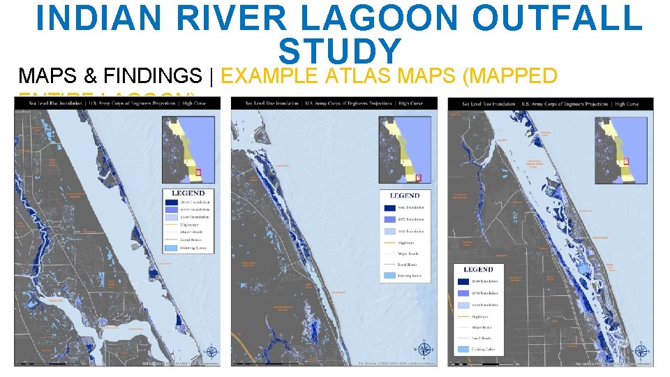 INDIAN RIVER LAGOON OUTFALL STUDY MAPS & FINDINGS | EXAMPLE ATLAS MAPS (MAPPED ENTIRE