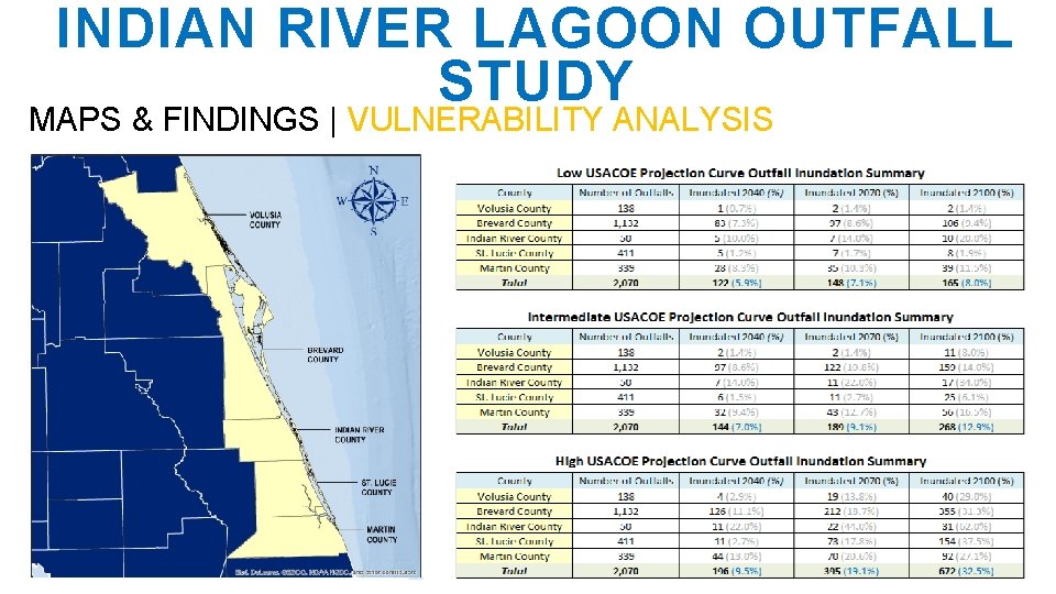 INDIAN RIVER LAGOON OUTFALL STUDY MAPS & FINDINGS | VULNERABILITY ANALYSIS 