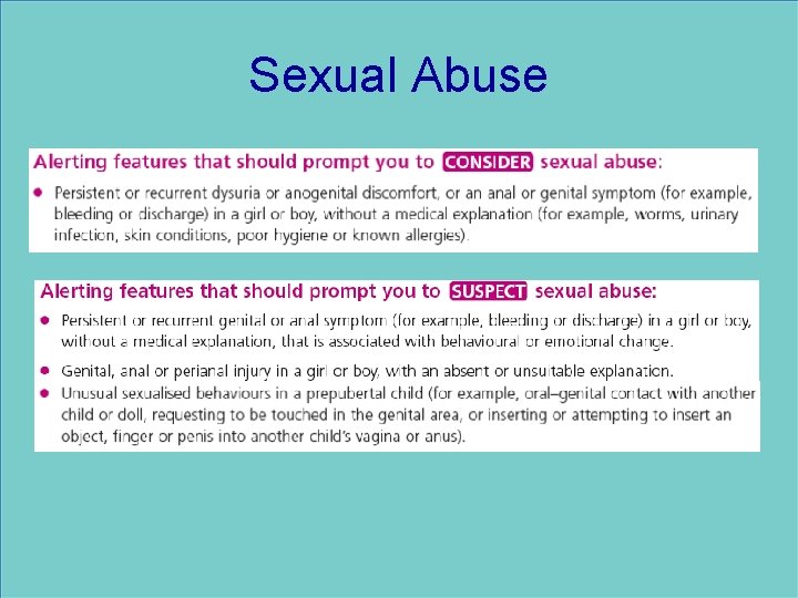 Sexual Abuse 