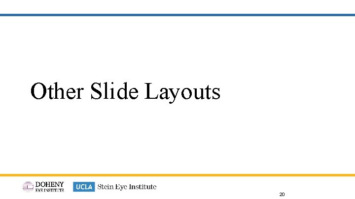 Other Slide Layouts 20 