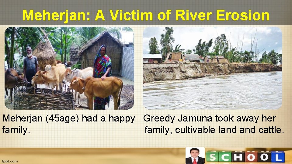 Meherjan: A Victim of River Erosion Meherjan (45 age) had a happy Greedy Jamuna