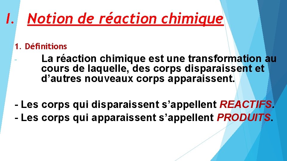 Chapitre 5 les ractions chimiques AIT ALI AHMED