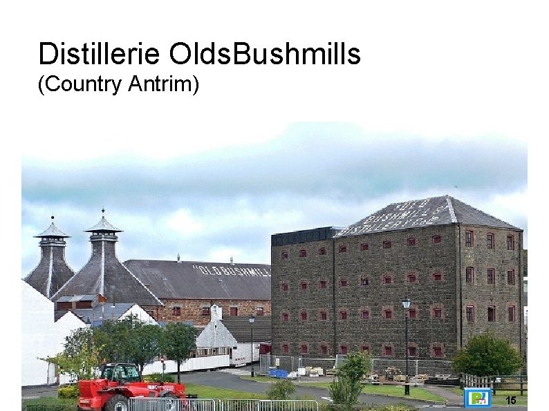 Distillerie Olds. Bushmills (Country Antrim) 15 