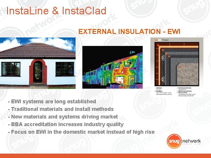 Insta. Line & Insta. Clad EXTERNAL INSULATION - EWI systems are long established - Insta. Line & Insta. Clad EXTERNAL INSULATION - EWI systems are long established -