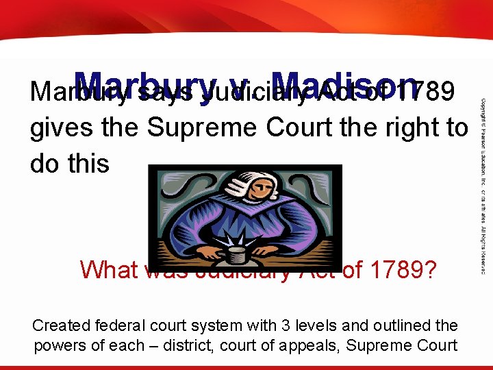 TEKS 8 C: Calculate percent composition and empirical and molecular formulas. Marbury v. Madison